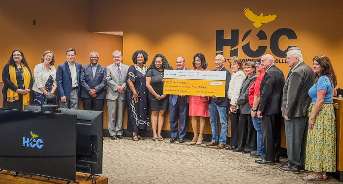 HCC Foundation Presented with Check for Entrepreneur Programs