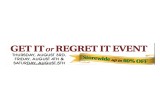 "Get it or Regret it" Sale at Lewis Jewelers