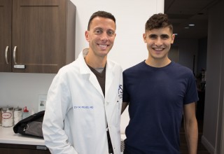 Ziv M. Peled, MD and his patient, Ronny