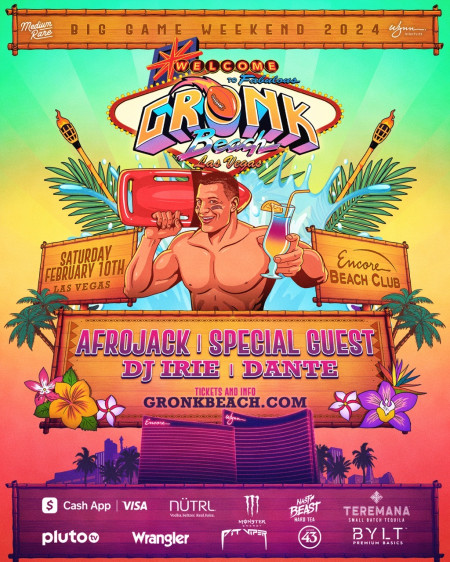 Rob Gronkowski’s 'Gronk Beach' in Vegas Saturday, Feb. 10, 2024