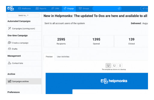 Helpmonks Announces Live-Chat and Email Marketing Platform
