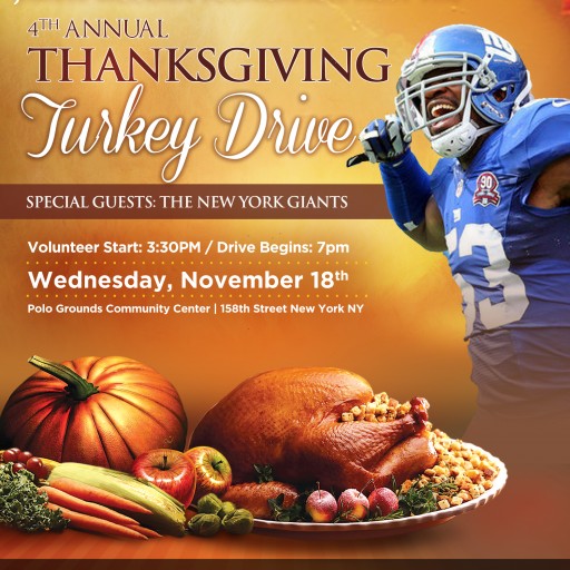 NFL's Jameel McClain (53 Families) Partner With the Rosemark Group and Whole Foods Market to Feed NYC During Thanksgiving Season
