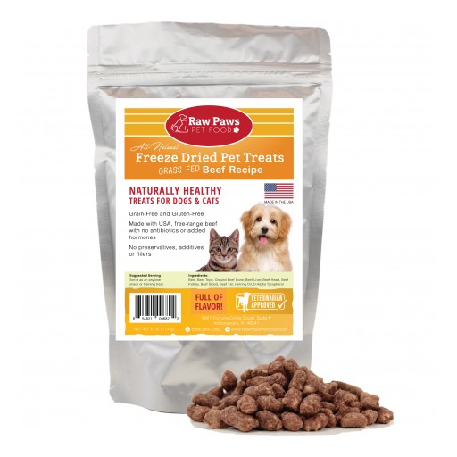 Raw Paws Pet Treats Honored on Top 50 Pet Treats List