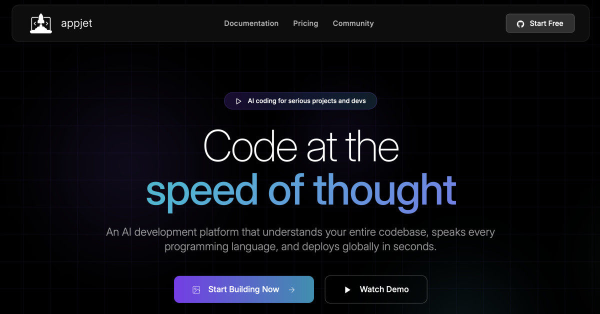 AppJet.ai Launches: A GitHub-Native AI That Codes Full-Stack From ...