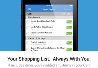 Manage your mobile Shopping List with the JustBOGOS app.