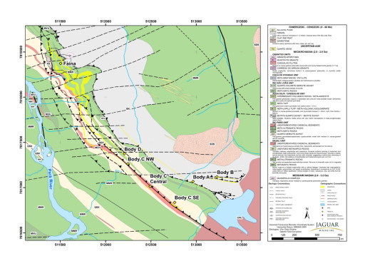 Jaguar Mining Intersects High-Grade Gold at Faina Orebody, Confirming Continuity of Mineralization at Turmalina Mine