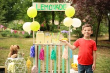 Boy Selling Lemonade