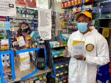 Scientology Volunteer Ministers brought copies of 'Stay Well' booklets to shops, restaurants, clinics, healthcare centers, hospitals, and houses of worship in neighborhoods around Scientology Churches in L.A.