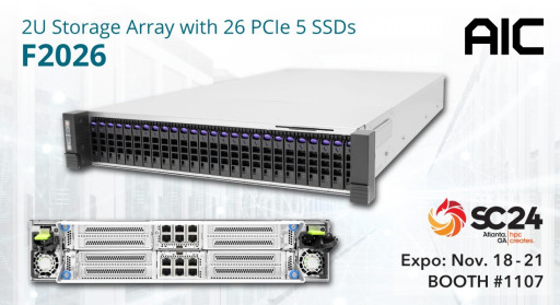 AIC and ScaleFlux Unveil New Storage Array Based on NVIDIA BlueField-3 DPU