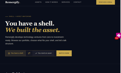 Remergify Relaunches Remergify.Com as Technology Asset Marketplace, Shifting Strategy from Shell Consulting to Portfolio Development