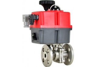 Multi Voltage Actuated Flanged Ball Valve