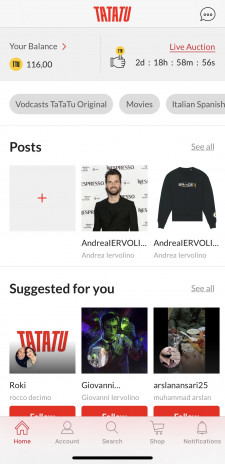 TaTaTu App Screenshot