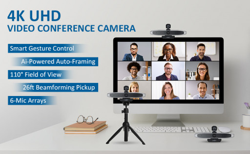 Revolutionize Remote Meetings With COOLPO's Newest 4K HD Conference Webcam