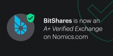 BitShares is named an 'A+ Verified Exchange' by Nomics