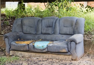 Discarded Old Couch