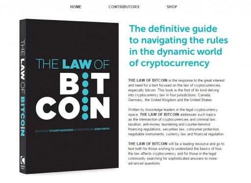 "The Law of Bitcoin" Book Released by 10 International Lawyers and Academics: The Definitive Guide to Navigating Bitcoin Law