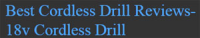 Cordless Drill Reviews