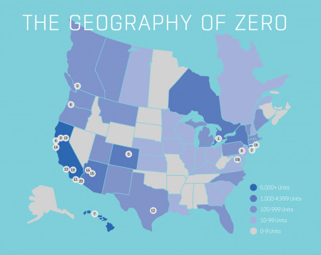 The Geography of Zero