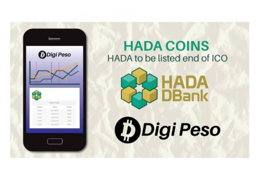 Hada DBank's Digital Coin (HADA Coin) Acquires Listing on Digi Peso Trading Exchange