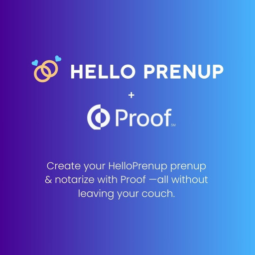 HelloPrenup and Proof Announce Strategic Partnership