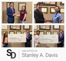 Law Office of Stanley A. Davis Pay It Forward Scholarship 2020 Winners