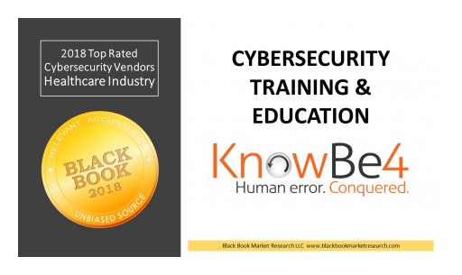 KnowBe4 Ranks Top Cybersecurity Training Solutions, 2018 Black Book Market Research User Survey