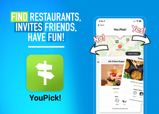 A New App That Helps You Find Places to Eat Quickly & Easily, YouPick!