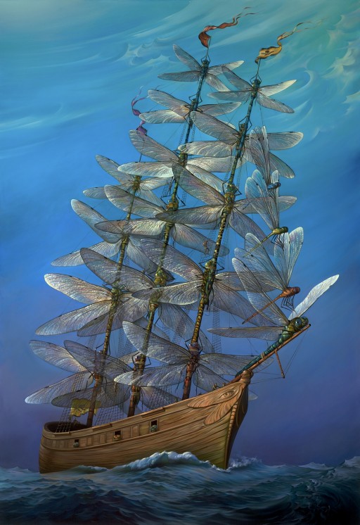 Vladimir Kush Presents His Latest Artwork 'In Full Sail'