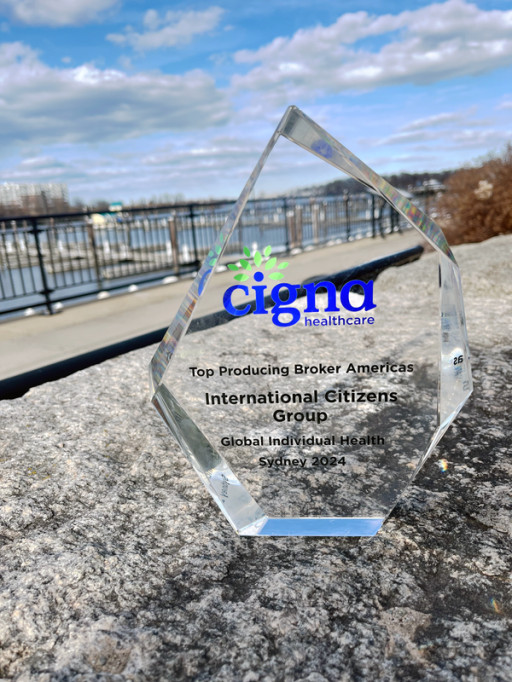 Cigna Global Award as Top Producer, Global Health Plans