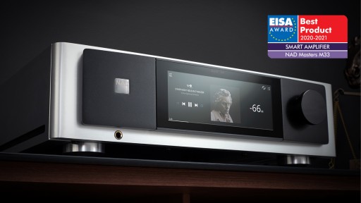 NAD Electronics' Masters M33 BluOS® Streaming DAC Amplifier Awarded Top Honour by World's Most Prestigious Hi-Fi Press