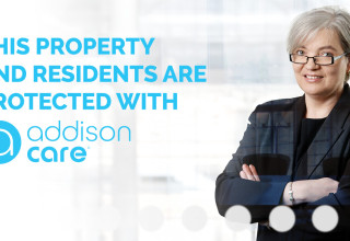 This Property and Residents are Protected With Addison Care