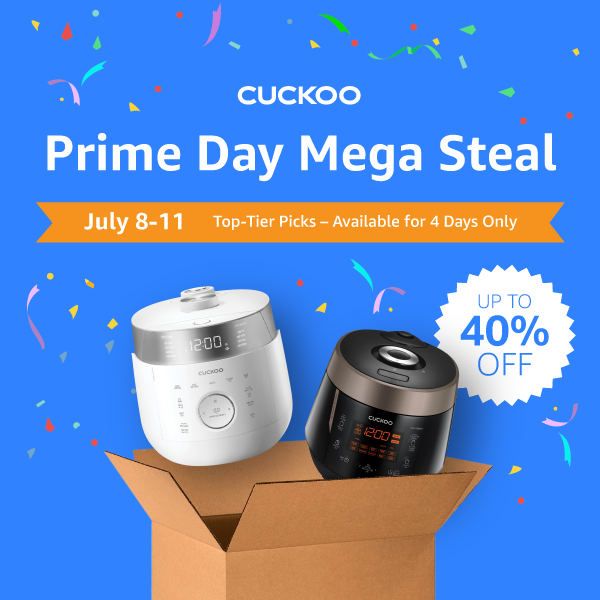 CUCKOO Joins Amazon Prime Day with Exclusive Deals on Premium Kitchen and Home Appliances