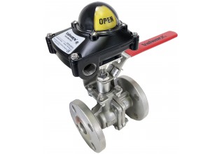 Manual Limit Switch- Stainless Steel Flange Ball Valve
