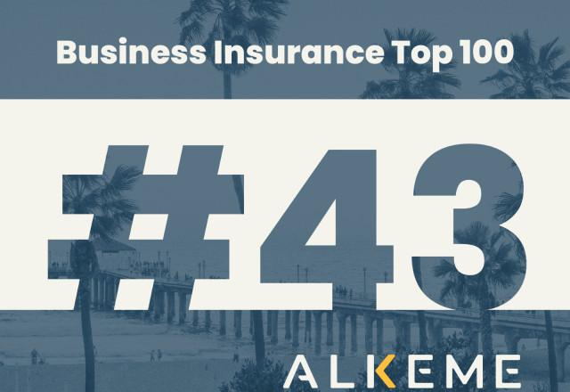 ALKEME ranked #43 on Business Insurance Top 100