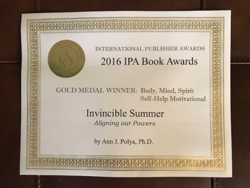 "Invincible Summer" Book Just Won the International Publisher's Award for Best Book in Body, Mind, Spirit Category
