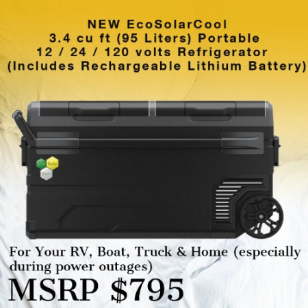 Portable Solar Refrigerator ESCR1PRX by EcoSolarCool