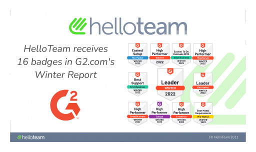 HelloTeam Named a Leader in G2 Winter 2021 Report