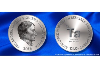 The Anders Gustaf Ekeberg Tantalum Prize medal