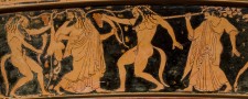 Attic Greek Red Figure Vase scene
