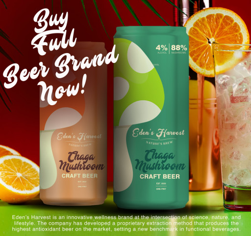 Eden's Harvest Announces Acquisition Opportunity for Its Groundbreaking Adaptogenic Beer Brand