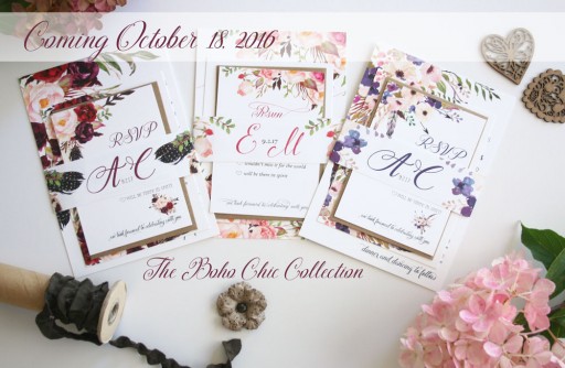 Sweet Dreams Creative Launches the Boho Chic Wedding Invitation Collection