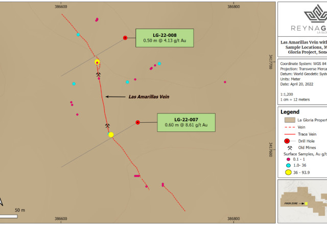 Reyna Gold Corp, Wednesday, April 20, 2022, Press release picture