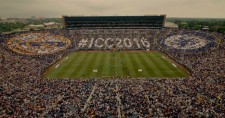 55`000 fans were involved in the mosaic at Michigan Stadium