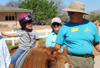 Therapeutic Riding of Tucson rider on her horse