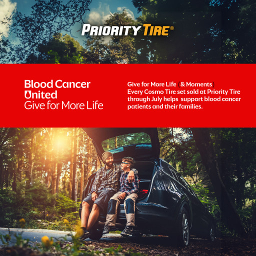 Priority Tire Joins Cosmo Tires to Take on Blood Cancer