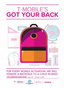 T-Mobile Operated by Wireless Vision to Donate 1,000 Backpacks and Supplies to Oak Park Preparatory Academy