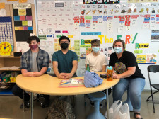 Kearny High School's TJ McCaa, Andy Nguyen, Owen Ogo, and Jen Ogo (Project Invent Fellow)