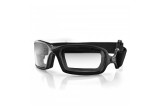 Bobster Fuel Biker Goggles, Black Frame with Anti-Fog Photochromic Lenses