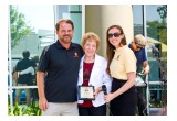 Councilmember Judy Hegenauer receiving an award