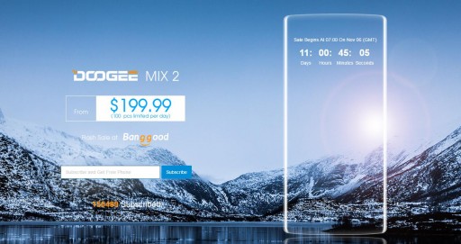 DOOGEE MIX 2: The First Quad-Camera Smartphone With Stunning Face Recognition Sells at $199